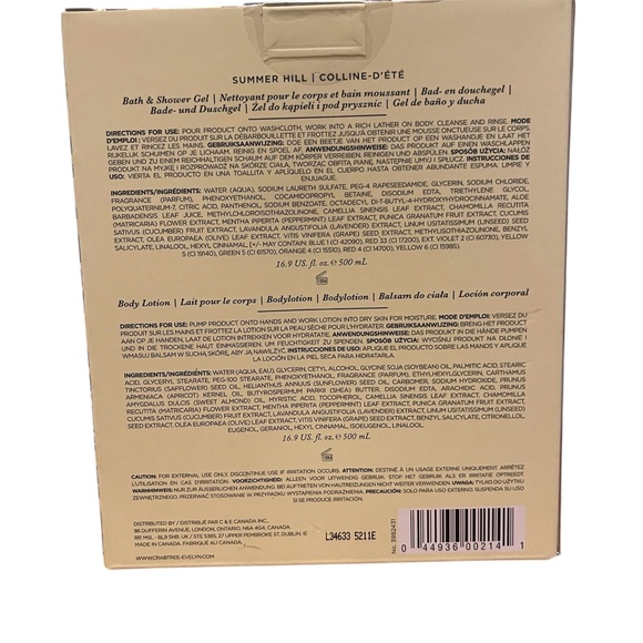 Crabtree & Evelyn Summer Hill Body Wash & Lotion Duo Gift Ready - Picture 2 of 2